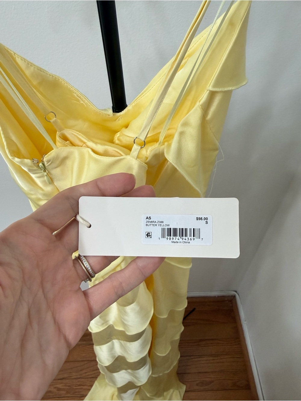 Altar'd State Pale Yellow Ruffled Slip Maxi Dress - Picture 5 of 5